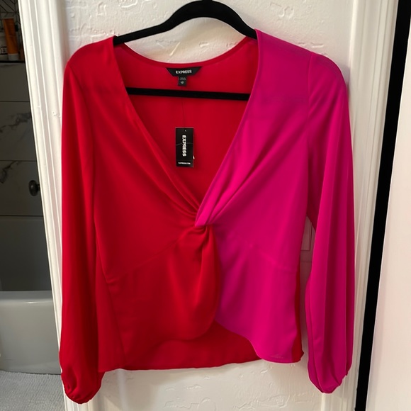 Express Tops - French cross blouse from express